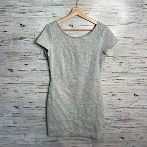 Banana republic gray mini dress tee shirt size 6